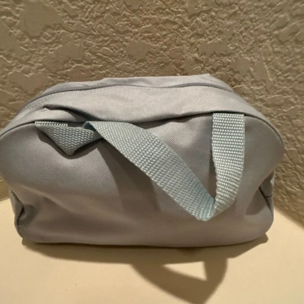 Adidas Adicolor Mini Bag Light Blue Cosmetic Case Pink Logo Sporty NEW